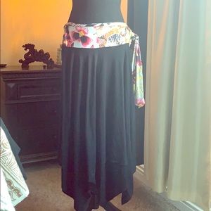 Baby Phat High Low Black Skirt